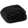 imageBedsure Waterproof Dog Blankets for Large Dogs  Cat Blanket for Couch Protector Washable Long Faux Fur Calming Soft Reversible Throw Furniture Protection for Puppy Pet Pet 40quotx50quot GreyBlack
