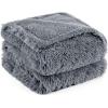 imageBedsure Waterproof Dog Blankets for Large Dogs  Cat Blanket for Couch Protector Washable Long Faux Fur Calming Soft Reversible Throw Furniture Protection for Puppy Pet Pet 40quotx50quot GreyGrey