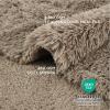 imageBedsure Waterproof Dog Blankets for Large Dogs  Cat Blanket for Couch Protector Washable Long Faux Fur Calming Soft Reversible Throw Furniture Protection for Puppy Pet Pet 40quotx50quot GreyLight Brown