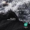 imageBedsure Waterproof Dog Blankets for Large Dogs  Cat Blanket for Couch Protector Washable Long Faux Fur Calming Soft Reversible Throw Furniture Protection for Puppy Pet Pet 40quotx50quot GreyTiedye Black