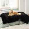 imageBedsure Waterproof Dog Blankets for Large Dogs  Cat Blanket for Couch Protector Washable Long Faux Fur Calming Soft Reversible Throw Furniture Protection for Puppy Pet Pet 40quotx50quot GreyBlack
