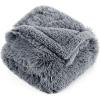 imageBedsure Waterproof Dog Blankets for Large Dogs  Cat Blanket for Couch Protector Washable Long Faux Fur Calming Soft Reversible Throw Furniture Protection for Puppy Pet Pet 40quotx50quot GreyGrey