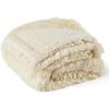 imageBedsure Waterproof Dog Blankets for Large Dogs  Cat Blanket for Couch Protector Washable Long Faux Fur Calming Soft Reversible Throw Furniture Protection for Puppy Pet Pet 40quotx50quot GreyCream