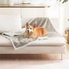imageBedsure Waterproof Dog Blankets for Medium Dogs  Pet Blanket for Couch Protector Washable Premium Jacquard Coral Fleece Cat Throw Blanket Soft Plush Reversible Furniture Protection30quotx40quot TaupePale Oak