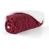 imageBedsure Waterproof Dog Blankets for Medium Dogs  Pet Blanket for Couch Protector Washable Premium Jacquard Coral Fleece Cat Throw Blanket Soft Plush Reversible Furniture Protection30quotx40quot TaupeBurgundy