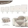 imageBedsure Waterproof Dog Blankets for Medium Dogs  Pet Blanket for Couch Protector Washable Premium Jacquard Coral Fleece Cat Throw Blanket Soft Plush Reversible Furniture Protection30quotx40quot TaupePale Oak