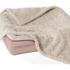 imageBedsure Waterproof Dog Blankets for Medium Dogs  Pet Blanket for Couch Protector Washable Premium Jacquard Coral Fleece Cat Throw Blanket Soft Plush Reversible Furniture Protection30quotx40quot TaupeCream
