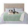 imageBedsure Waterproof Dog Blankets for Medium Dogs  Pet Blanket for Couch Protector Washable Premium Jacquard Coral Fleece Cat Throw Blanket Soft Plush Reversible Furniture Protection30quotx40quot TaupeSage Green