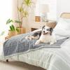 imageBedsure Waterproof Dog Blankets for Medium Dogs  Pet Blanket for Couch Protector Washable Premium Jacquard Coral Fleece Cat Throw Blanket Soft Plush Reversible Furniture Protection30quotx40quot TaupeGrey