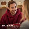 imageBedsure Wearable Blanket Hoodie  Gifts for Girlfriend Warm Cozy Fluffy Birthday Present ideas for Wife Soft Sweatshirt Gifts for Women Oversized Hooded Blankets With Sleeves GreyDark Red