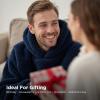 imageBedsure Wearable Blanket Hoodie  Gifts for Girlfriend Warm Cozy Fluffy Birthday Present ideas for Wife Soft Sweatshirt Gifts for Women Oversized Hooded Blankets With Sleeves GreyNavy