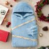 imageBedsure Wearable Blanket Hoodie  Gifts for Girlfriend Warm Cozy Fluffy Birthday Present ideas for Wife Soft Sweatshirt Gifts for Women Oversized Hooded Blankets With Sleeves GreySky Blue