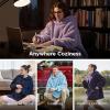 imageBedsure Wearable Blanket Hoodie  Gifts for Girlfriend Warm Cozy Fluffy Birthday Present ideas for Wife Soft Sweatshirt Gifts for Women Oversized Hooded Blankets With Sleeves GreyLavender