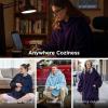 imageBedsure Wearable Blanket Hoodie  Gifts for Girlfriend Warm Cozy Fluffy Birthday Present ideas for Wife Soft Sweatshirt Gifts for Women Oversized Hooded Blankets With Sleeves GreyDark Purple