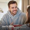 imageBedsure Wearable Blanket Hoodie  Gifts for Girlfriend Warm Cozy Fluffy Birthday Present ideas for Wife Soft Sweatshirt Gifts for Women Oversized Hooded Blankets With Sleeves GreyGrey