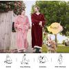 imageBedsure Wearable Blanket Hoodie Long Hooded Blanket Sweatshirt as Birthday Gifts for Women Cozy Sherpa Hoodie for Adult Standard Dark PurpleBurgundy