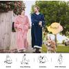 imageBedsure Wearable Blanket Hoodie Long Hooded Blanket Sweatshirt as Birthday Gifts for Women Cozy Sherpa Hoodie for Adult Standard Dark PurpleRose Pink