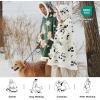 imageBedsure Wearable Blanket Hoodie Sherpa Hooded Blanket Printed for Adult ampamp Kids as Gifts for Women Mom Gifts Sherpa Hoodie Standard Mushroom BeigeCream