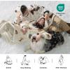 imageBedsure Wearable Blanket Hoodie Sherpa Hooded Blanket Printed for Adult ampamp Kids as Gifts for Women Mom Gifts Sherpa Hoodie Standard Mushroom BeigeLight Beige