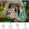 imageBedsure Wearable Blanket Hoodie Sherpa Hooded Blanket Printed for Adult ampamp Kids as Gifts for Women Mom Gifts Sherpa Hoodie Standard Mushroom BeigeBeige