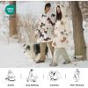 imageBedsure Wearable Blanket Hoodie Sherpa Hooded Blanket Printed for Adult ampamp Kids as Gifts for Women Mom Gifts Sherpa Hoodie Standard Mushroom BeigeGrey