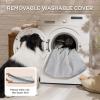 imageBedsure XL Dog Bed for Crate  Large Orthopedic Pet Beds with Removable Machine Washable Cover Egg Crate Foam Puppy Pad Suitable for Pet Up to 80 lbs 41quotx27quotPastel Grey