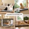 imageBedsure XL Dog Bed for Crate  Large Orthopedic Pet Beds with Removable Machine Washable Cover Egg Crate Foam Puppy Pad Suitable for Pet Up to 80 lbs 41quotx27quotCharcoal Grey