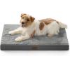 imageBedsure XL Dog Bed for Crate  Large Orthopedic Pet Beds with Removable Machine Washable Cover Egg Crate Foam Puppy Pad Suitable for Pet Up to 80 lbs 41quotx27quotCharcoal Grey