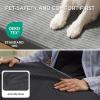 imageBedsure XL Dog Bed for Crate  Large Orthopedic Pet Beds with Removable Machine Washable Cover Egg Crate Foam Puppy Pad Suitable for Pet Up to 80 lbs 41quotx27quotCharcoal Grey