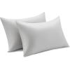 imageBedsure Zipper Pillow Cases King Cooling King Pillow Cases Set of 2 Rayon Derived from Bamboo Cooling Pillowcase for Hot Sleepers Soft ampamp Breathable Pillow Covers Gifts Light Grey 20x36 Inches05  Light Grey