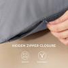 imageBedsure Zipper Pillow Cases King Cooling King Pillow Cases Set of 2 Rayon Derived from Bamboo Cooling Pillowcase for Hot Sleepers Soft ampamp Breathable Pillow Covers Gifts Light Grey 20x36 Inches01  Grey