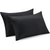 imageBedsure Zipper Pillow Cases King Cooling King Pillow Cases Set of 2 Rayon Derived from Bamboo Cooling Pillowcase for Hot Sleepers Soft ampamp Breathable Pillow Covers Gifts Light Grey 20x36 Inches04  Black