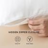 imageBedsure Zipper Pillow Cases King Cooling King Pillow Cases Set of 2 Rayon Derived from Bamboo Cooling Pillowcase for Hot Sleepers Soft ampamp Breathable Pillow Covers Gifts Light Grey 20x36 Inches02  White