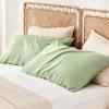 imageBedsure Zipper Pillow Cases King Cooling King Pillow Cases Set of 2 Rayon Derived from Bamboo Cooling Pillowcase for Hot Sleepers Soft ampamp Breathable Pillow Covers Gifts Light Grey 20x36 Inches07  Green