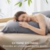 imageBedsure Zipper Pillow Cases King Cooling King Pillow Cases Set of 2 Rayon Derived from Bamboo Cooling Pillowcase for Hot Sleepers Soft ampamp Breathable Pillow Covers Gifts Light Grey 20x36 Inches01  Grey