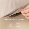 imageBedsure Zipper Pillow Cases King Cooling King Pillow Cases Set of 2 Rayon Derived from Bamboo Cooling Pillowcase for Hot Sleepers Soft ampamp Breathable Pillow Covers Gifts Light Grey 20x36 Inches06  Khaki