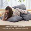 imageBedsure Zipper Pillow Cases King Cooling King Pillow Cases Set of 2 Rayon Derived from Bamboo Cooling Pillowcase for Hot Sleepers Soft ampamp Breathable Pillow Covers Gifts Light Grey 20x36 Inches01  Grey
