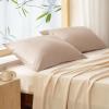 imageBedsure Zipper Pillow Cases King Cooling King Pillow Cases Set of 2 Rayon Derived from Bamboo Cooling Pillowcase for Hot Sleepers Soft ampamp Breathable Pillow Covers Gifts Light Grey 20x36 Inches06  Khaki