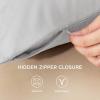 imageBedsure Zipper Pillow Cases King Cooling King Pillow Cases Set of 2 Rayon Derived from Bamboo Cooling Pillowcase for Hot Sleepers Soft ampamp Breathable Pillow Covers Gifts Light Grey 20x36 Inches05  Light Grey