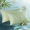 imageBedsure Zipper Pillow Cases King Cooling King Pillow Cases Set of 2 Rayon Derived from Bamboo Cooling Pillowcase for Hot Sleepers Soft ampamp Breathable Pillow Covers Gifts Light Grey 20x36 Inches07  Green