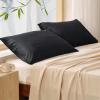imageBedsure Zipper Pillow Cases King Cooling King Pillow Cases Set of 2 Rayon Derived from Bamboo Cooling Pillowcase for Hot Sleepers Soft ampamp Breathable Pillow Covers Gifts Light Grey 20x36 Inches04  Black