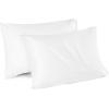 imageBedsure Zipper Pillow Cases King Cooling King Pillow Cases Set of 2 Rayon Derived from Bamboo Cooling Pillowcase for Hot Sleepers Soft ampamp Breathable Pillow Covers Gifts Light Grey 20x36 Inches02  White