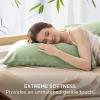 imageBedsure Zipper Pillow Cases King Cooling King Pillow Cases Set of 2 Rayon Derived from Bamboo Cooling Pillowcase for Hot Sleepers Soft ampamp Breathable Pillow Covers Gifts Light Grey 20x36 Inches07  Green