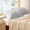 imageBedsure Zipper Pillow Cases King Cooling King Pillow Cases Set of 2 Rayon Derived from Bamboo Cooling Pillowcase for Hot Sleepers Soft ampamp Breathable Pillow Covers Gifts Light Grey 20x36 Inches05  Light Grey