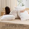 imageBedsure Zipper Pillow Cases King Cooling King Pillow Cases Set of 2 Rayon Derived from Bamboo Cooling Pillowcase for Hot Sleepers Soft ampamp Breathable Pillow Covers Gifts Light Grey 20x36 Inches02  White
