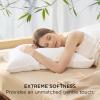 imageBedsure Zipper Pillow Cases King Cooling King Pillow Cases Set of 2 Rayon Derived from Bamboo Cooling Pillowcase for Hot Sleepers Soft ampamp Breathable Pillow Covers Gifts Light Grey 20x36 Inches02  White