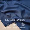 imageBedsure Zipper Pillow Cases King Cooling King Pillow Cases Set of 2 Rayon Derived from Bamboo Cooling Pillowcase for Hot Sleepers Soft ampamp Breathable Pillow Covers Gifts Light Grey 20x36 Inches03  Navy