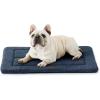 imageBedsure Washable Dog Crate Bed for Large Dogs Soft Foam Floor Pet Mat Versatile Lightweight Pet Crate Pad for CagesNavy