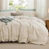 imageBedsure Boho Kids Duvet Cover Queen SizeDuvet InsertComforter not Included  Tufted Duvet Cover Queen for All SeasonsSoft Shabby Chic Boho Bedding Beige 90quot x 90quot00  Beige Sundesign No Comforter