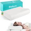 imageBedsure Cervical Neck Pillow for Sleeping Memory Foam with CoolTouch Ice Pillowcases Ergonomic Contour Pain Relief Orthopedic Pillow for Neck Support for Side Back Stomach Sleepers White